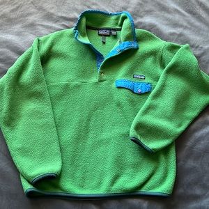 Mens Patagonia fleece snap front pullover